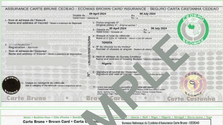 ECOWAS Brown Card
